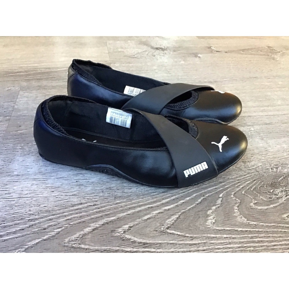 PUMA Y2k Speedcat Women's Size 9 Ballet Flats Black Strap 181853 01 Shoes